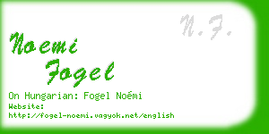 noemi fogel business card