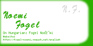 noemi fogel business card